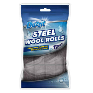 Steel Wool Rolls 12Pcs