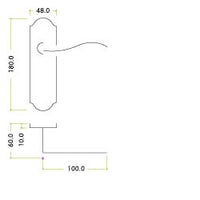 F & B Winchester Lever Latch On Backplate
