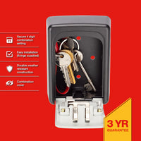 Amtech wall mounted 4 digit key storage box
