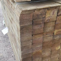 11mm x 125mm x 2.4m Green Treated Featheredge Fencing