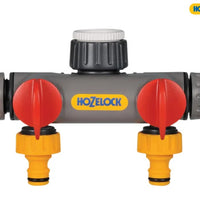 Hozelock 2-Way Tap Connector 1/2 - 1in BSP