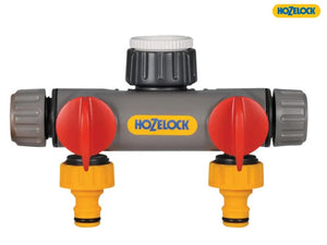 Hozelock 2-Way Tap Connector 1/2 - 1in BSP