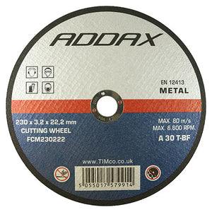 Bonded Abrasive Disc - For Cutting Metal