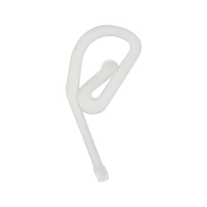 Plastic Curtain Hooks - White 35 Pack