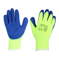 Warm Grip Gloves 1 Pair - Crinkle Latex Coated Polyester